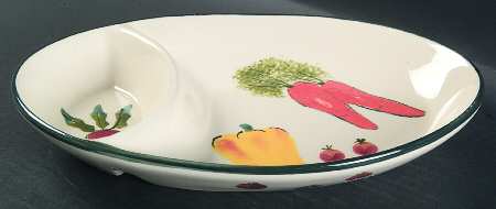 Farmer's Market Oval Divided Server