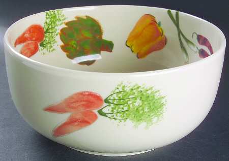 Farmer's Market 10" Large Salad Serving Bowl