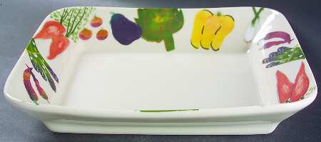 Farmer's Market 12" Square Serving Bowl
