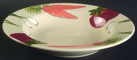 Farmer's Market Large Rim Soup Bowl