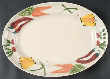 Farmer's Market 16" Oval Serving Platter