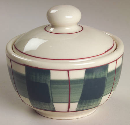 Buffalo Check Sugar Bowl & Lid