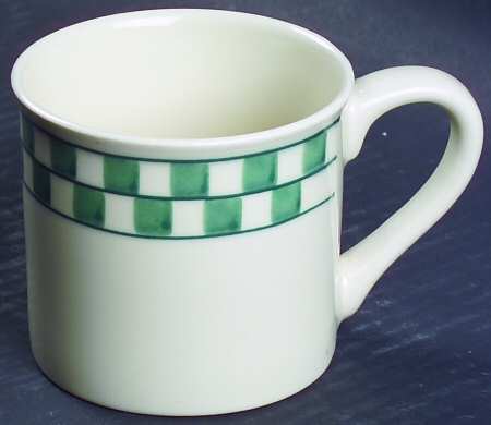 Green Checks Mug