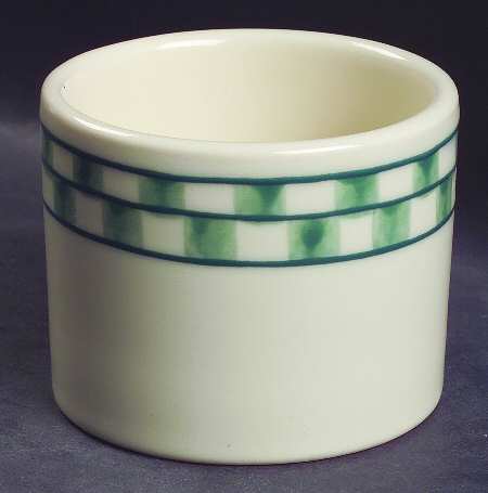 Green Checks Ramekin