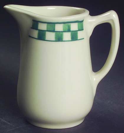Green Checks 10 Oz Pitcher