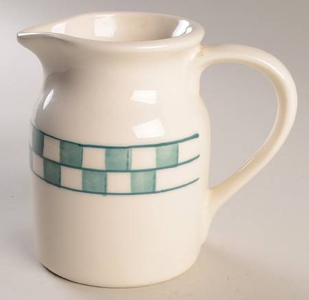 Green Checks 32 Oz Pitcher by Hartstone