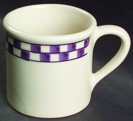 Plum Checks Mug