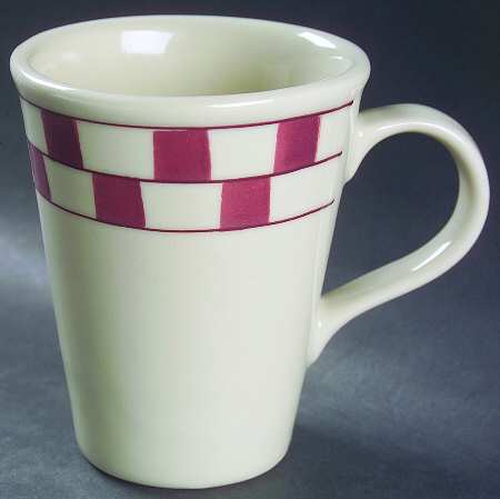 Red Checks Tall Mug