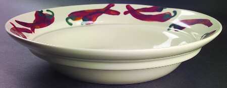 Chili Peppers 14" Pasta Serving Bowl