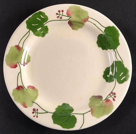 Geranium Salad Plate by Hartstone