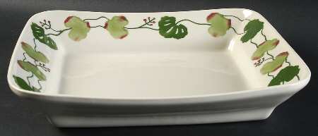 Geranium 12" Square Vegetable Bowl