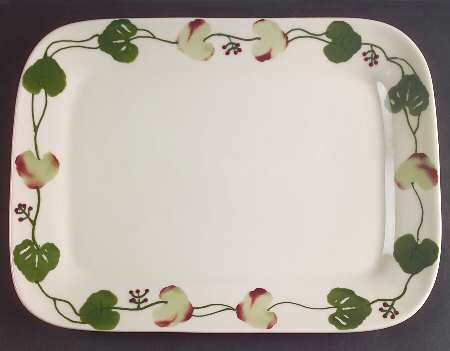 Geranium 12" Rectangular Serving Platter