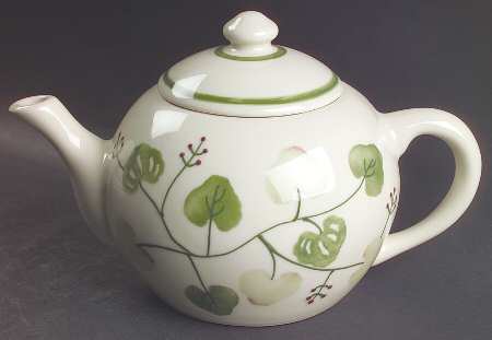 Geranium Teapot & Lid