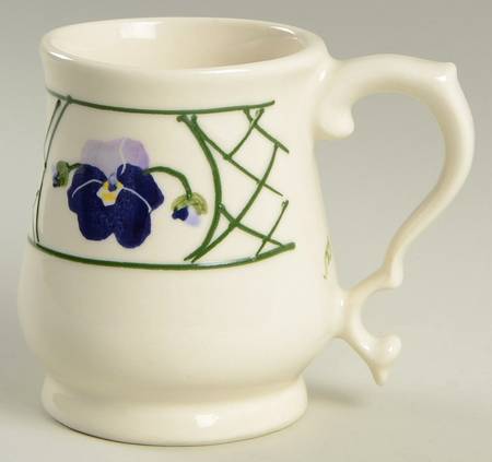 Pansy Footed Mug