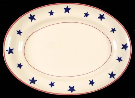 Stars & Stripes 16" Oval Serving Platter
