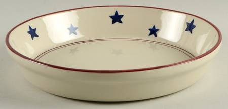 Stars & Stripes 10" Deep Pie Serving Baking Plate