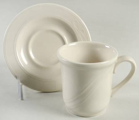 Lyrica (No Trim) Flat Cup & Saucer Set