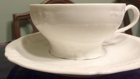 Schleiger 1007 Footed Cup & Saucer Set