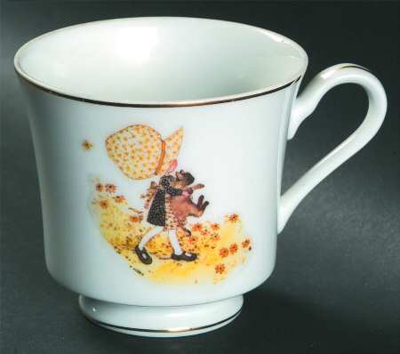 Girl with Cat Footed Cup