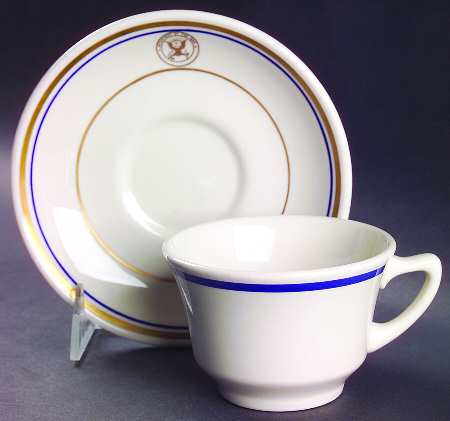 Us Navy Flat Cup & Saucer Set
