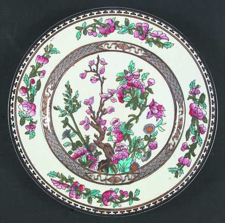 Indian Tree (Smooth, Green) Luncheon Plate