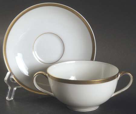 H855 Flat Bouillon Cup & Saucer