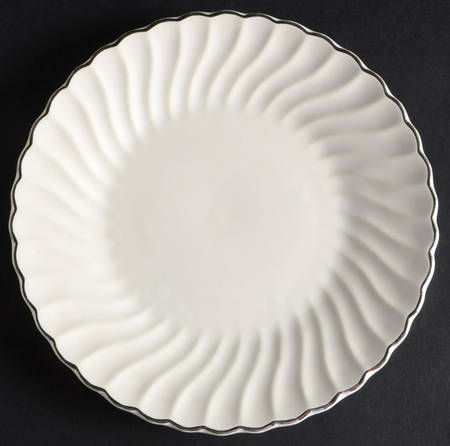 Silver Swirl Salad Plate by Homer Laughlin 