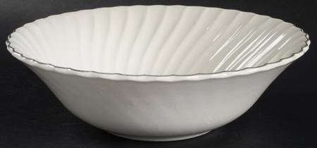 Silver Swirl 9" Round Vegetable Bowl by Homer Laughlin 