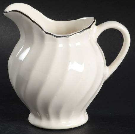 Silver Swirl Creamer by Homer Laughlin 