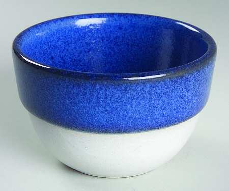 Opal Blue (Rim Shape) Custard Cup