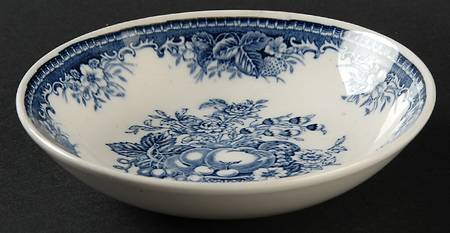 Blue Vintage Fruit/Dessert (Sauce) Bowl