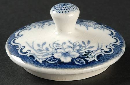 Blue Vintage Lid for Sugar Bowl