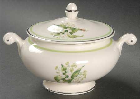 Lily of The Valley Sugar Bowl & Lid