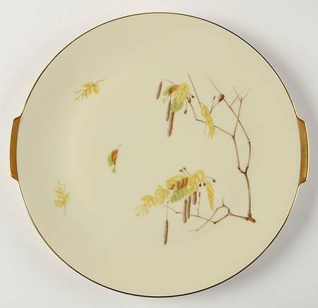 AUTUMN Handled Cake Plate