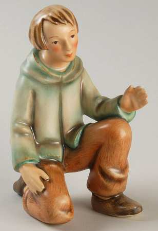 Nativity-Colored Tm2-Shepherd Kneeling - Boxed