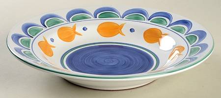 Goldfish Large Rim Soup Bowl