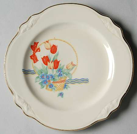 Tulips In A Basket Bread & Butter Plate