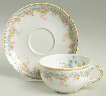 Schleiger 610b Flat Cup & Saucer Set