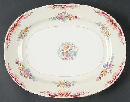HCZ146 12" Oval Serving Platter by Haas-Czjzek Coronado