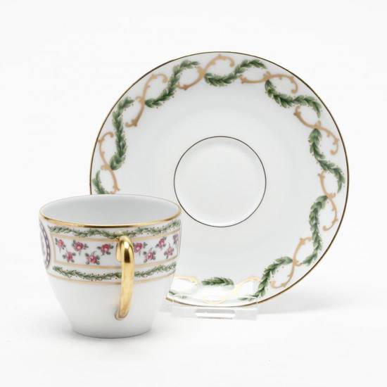 Louveciennes Or Flat Cup & Saucer Set