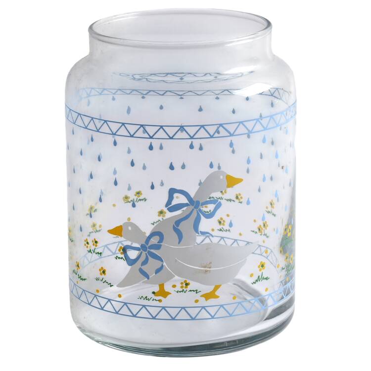 Country Goose Medium Glassware Canister No Lid