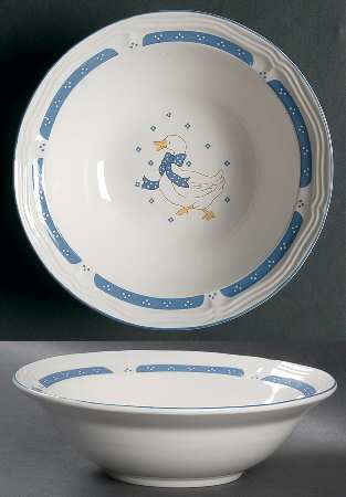 Country Goose Coupe Cereal Bowl by Home Style