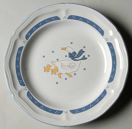 Country Goose Salad Plate