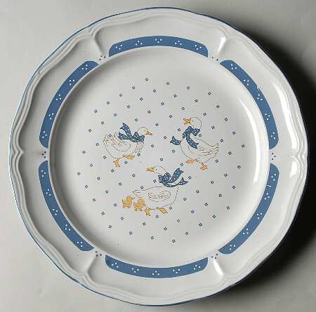 Country Goose 12" Chop Plate (Round Platter)