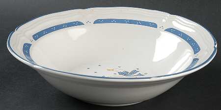 Country Goose 9" Round Vegetable Bowl