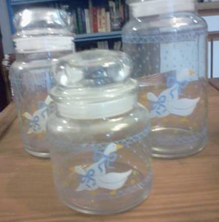 Country Goose Small Glassware Canister