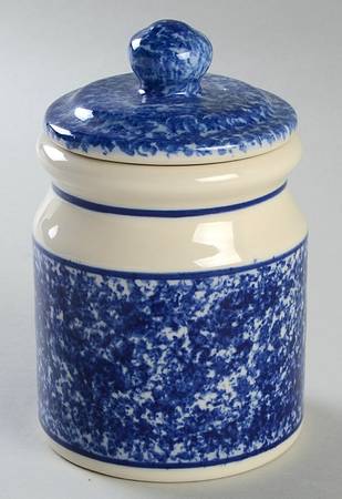 Jewel Tones Sapphire Small Canister & Lid