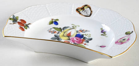 Fruit & Flowers Crescent Salad Plate