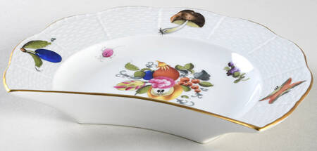 Fruit & Flowers Crescent Salad Plate
