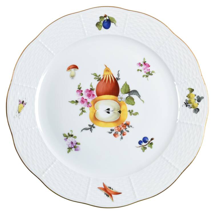 Fruit & Flowers Dinner Plate